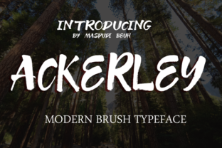 Ackerey: A Fresh Handmade Brush Font for Branding