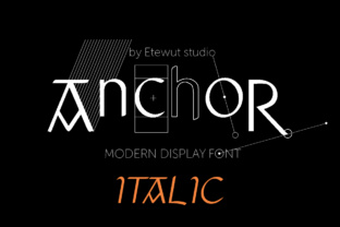 Anchor Italic: A Display Font for Editorial Magic