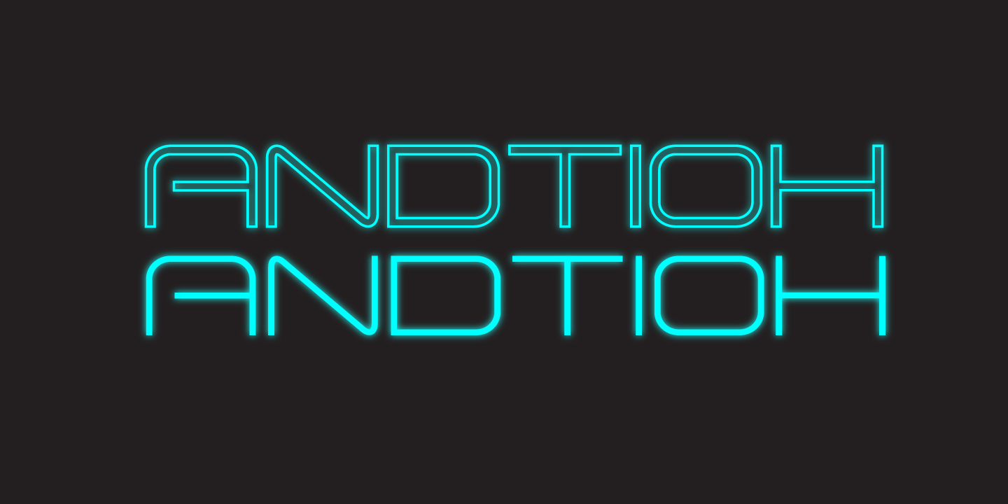 Andtioh: A Modern Display Font for Campaigns