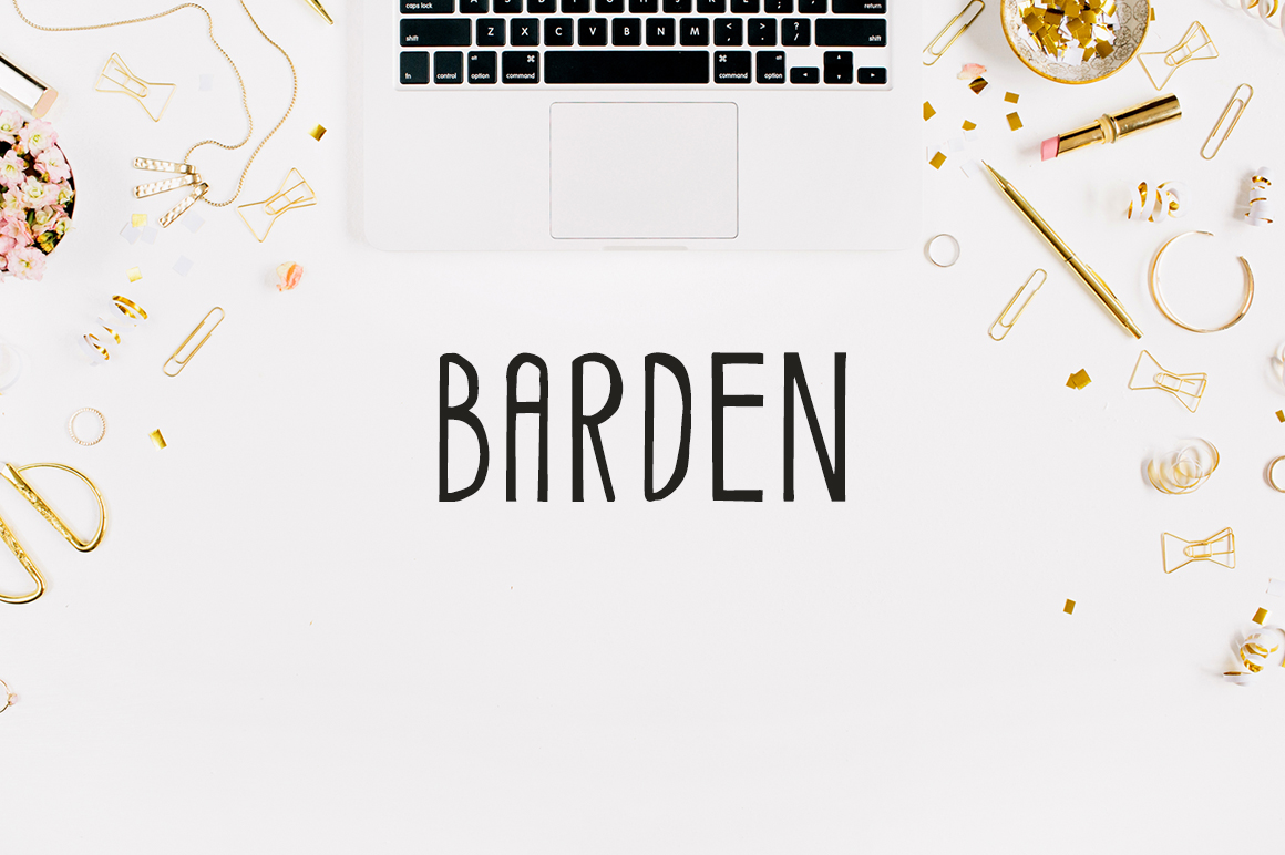 Barden: A Handmade Display Font for Your Brand