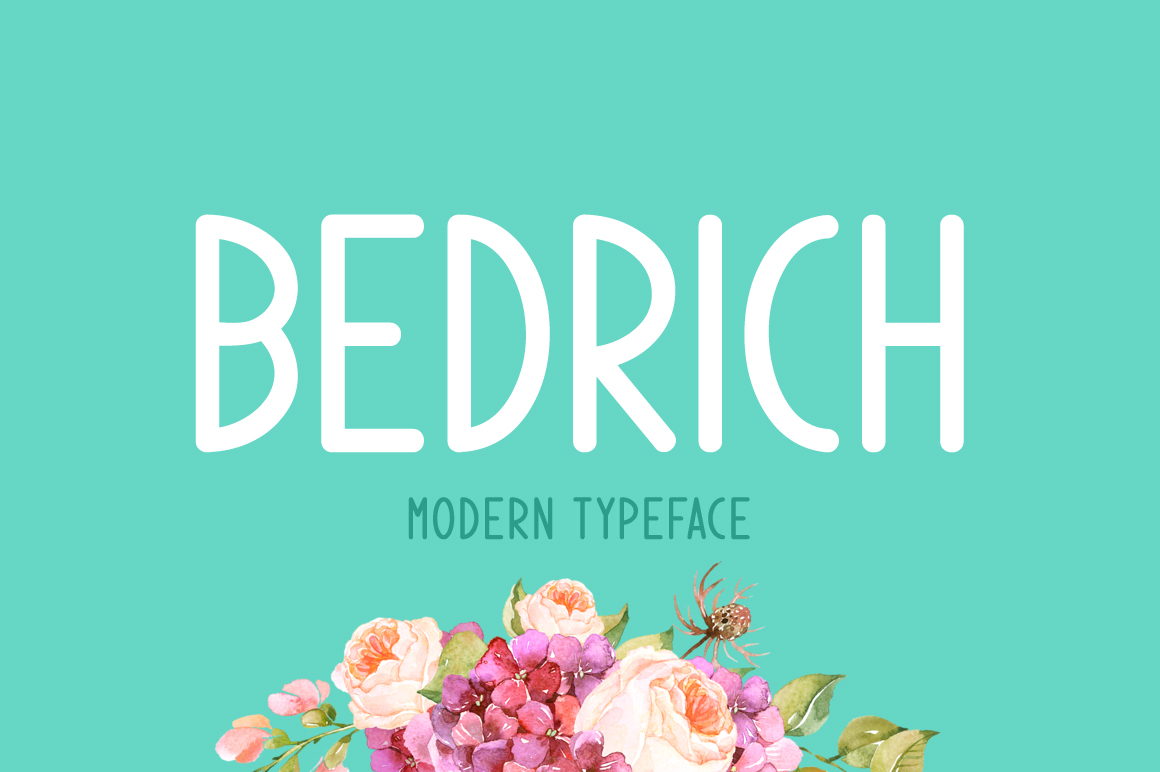 Bedrich: A Clean Display Font for Handmade Brands