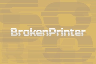 BrokenPrinter: A Disruptive Display Font for Marketers