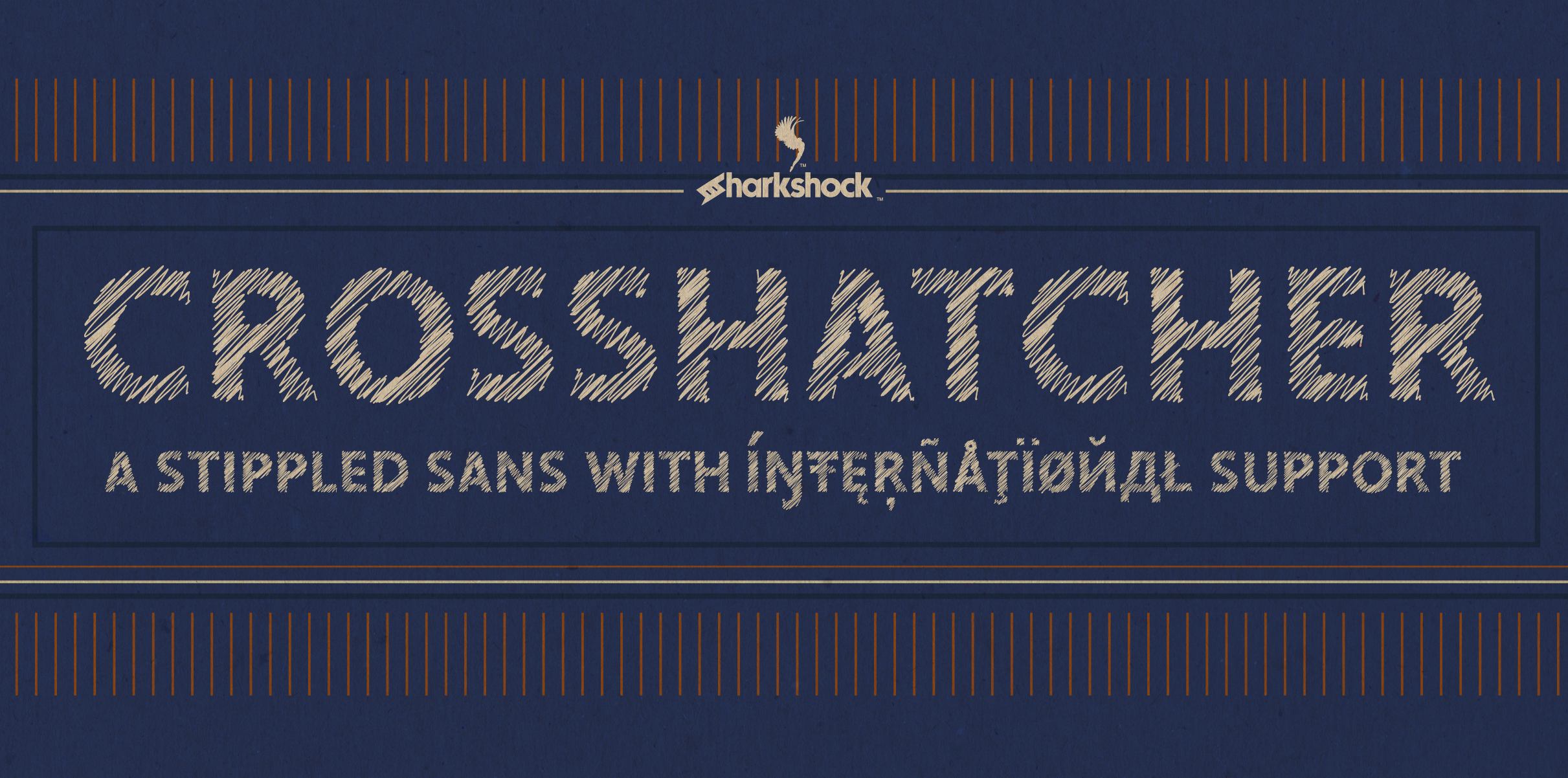Crosshatcher: A Stencil-Style Display Font Review
