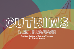 Cutrims Seethrough: A Bold Display Font for Brands