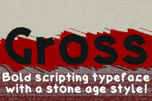 Gross: A Bold Display Typeface for Stone Age Vibes