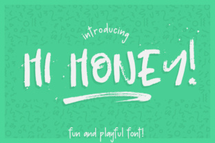 Hi Honey: A Playful Display Font for Editorial Design