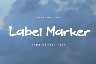 Label Marker: A Handcrafted Display Font for Branding