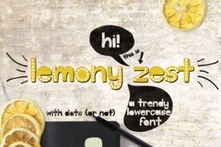 Lemony Zest: A Fresh Display Font for Editorial Design