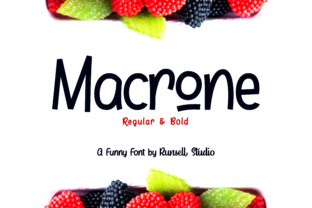 Macrone: A Playful Display Font for Editorial Design