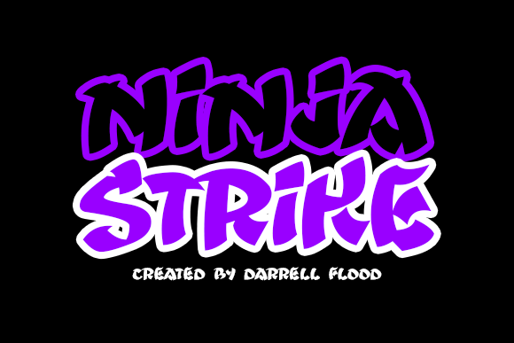 NinjaStrike: A Bold Display Font for Your Brand