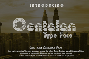Oentaian: A Modern Display Font for Digital Brands