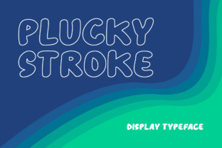 Plucky Stroke: A Modern Display Font for Marketers
