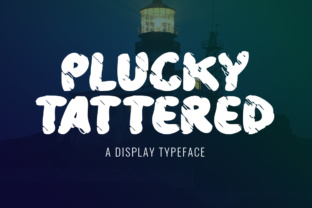 Plucky Tattered: A Modern Display Font for Editors