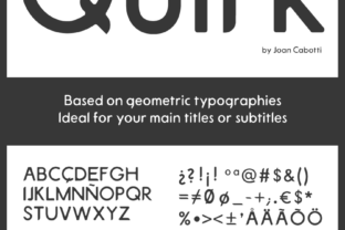 Quirk: A Geometric Display Font for Editorial Design
