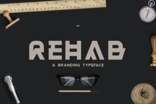 Rehab: A Bold Display Font for Editorial Impact