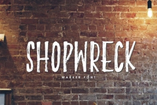 Shopwreck: A Handcrafted Display Font for Editorial Design