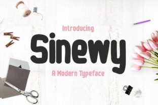 Sinewy: A Playful Display Font for Bold Branding