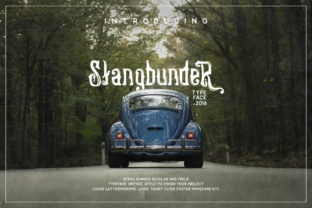 Stangbunder: A Vintage Display Font for Small Business Branding