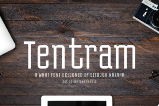 Tentram: A Retro Display Font for Modern Brands