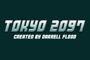 Tokyo 2097: A Futuristic Display Font for Crafters