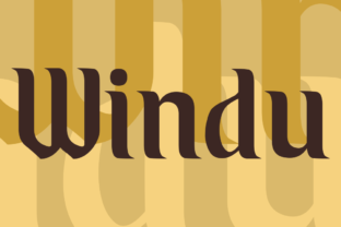 Windu: A Distinctive Display Font for Logo Design